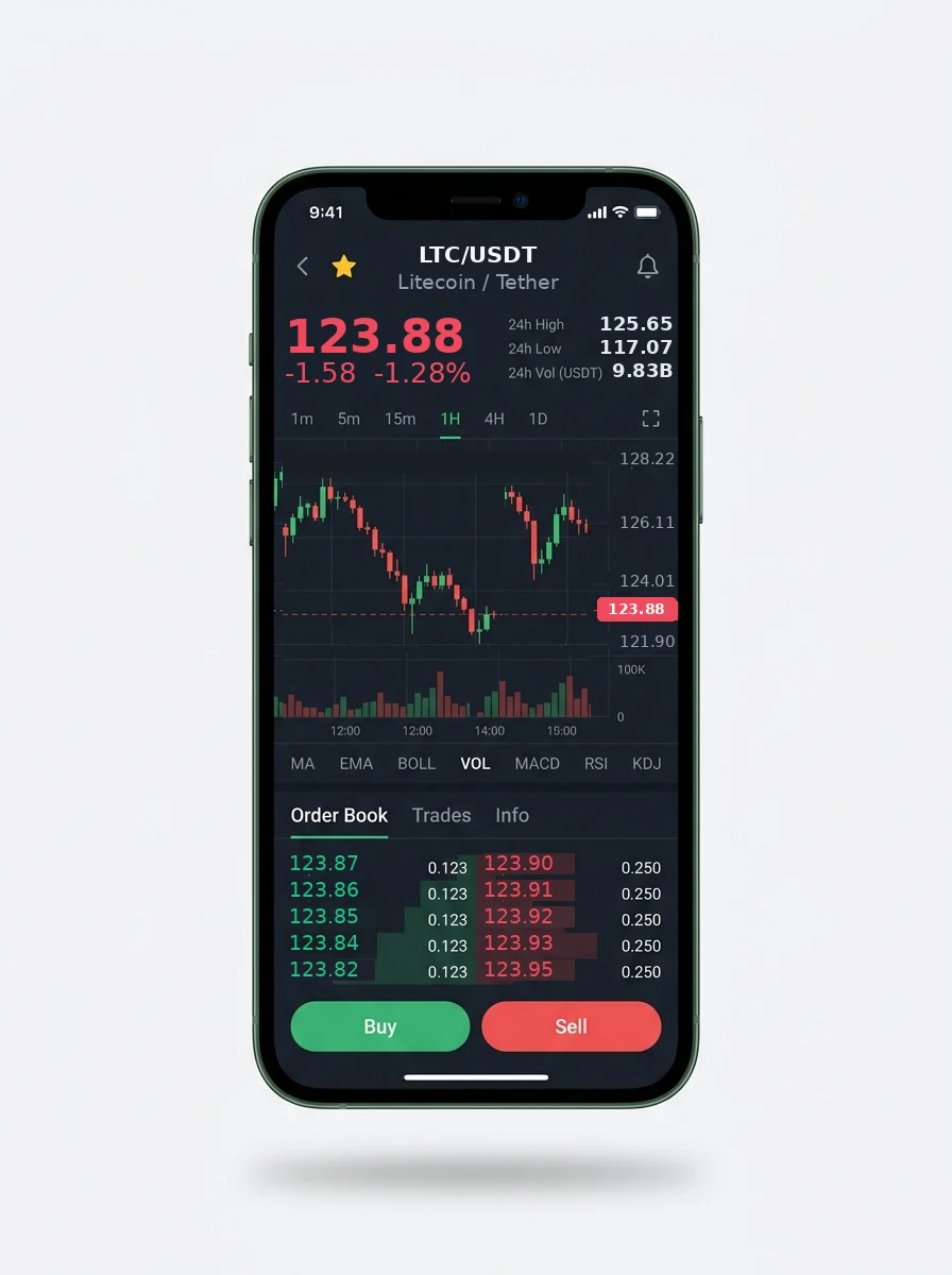 The same portfolio view on a phone screen The same portfolio view on a phone screen